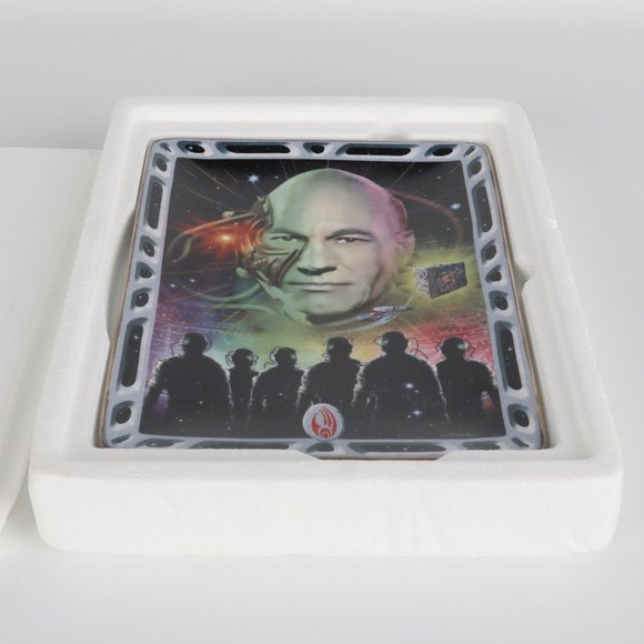 Franklin Mint LOCUTUS OF BORG LE Plate STAR TREK VILLAINS of the GALAXY 1998 - Picture 5 of 5
